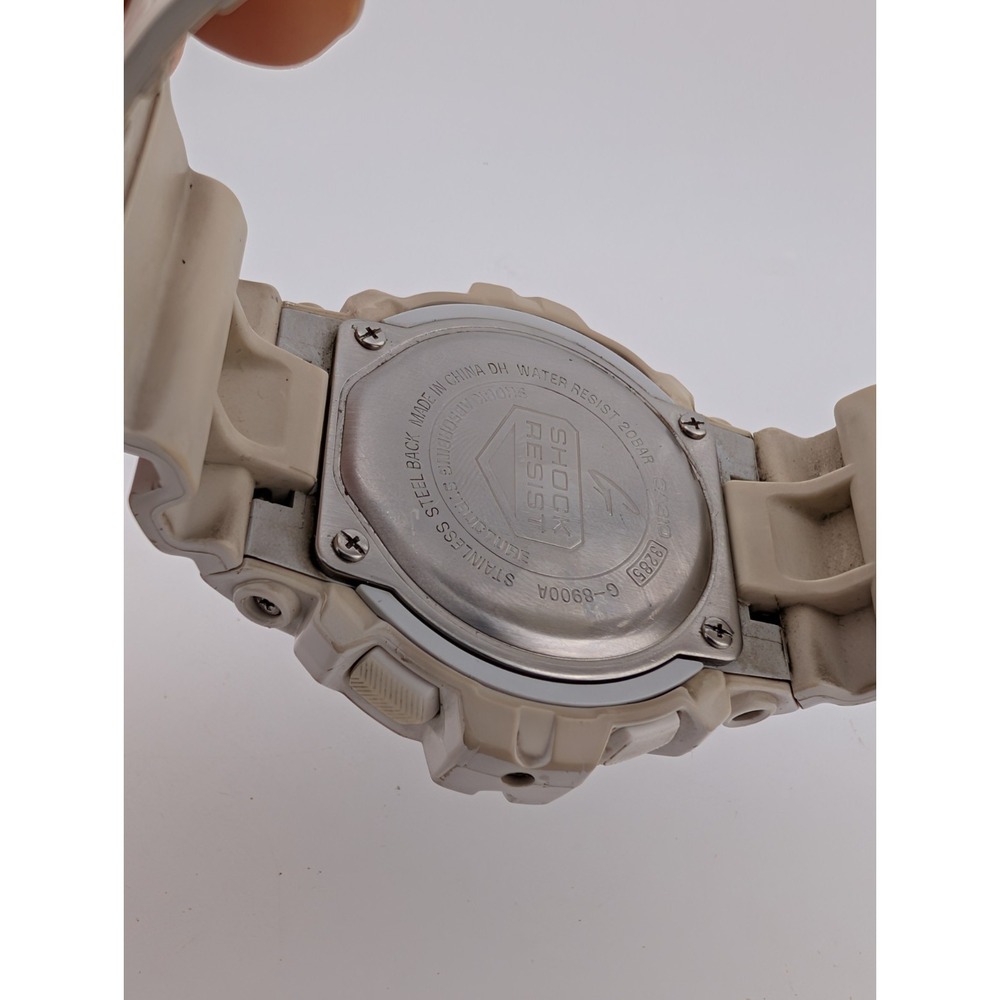 Casio G-Shock 3285 G-8900A Mens Watch 52mm White Digital World Time- New Battery - Picture 9 of 9